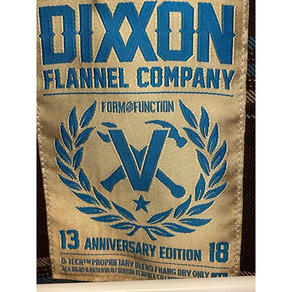 Dixxon Apache Anniversary Edition Brown Plaid Flannel Shirt size Medium - Picture 10 of 11